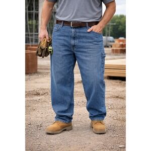 Dickies‎ Carpenter Jeans Men's 42x30 Blue Denim Workwear Baggy Cargo Pants Y2K